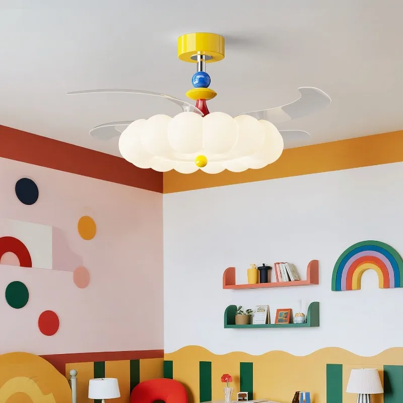 Ceiling Fan Led 3 Blade Modern - Ventilador de Teto Moderno Estilo Creme