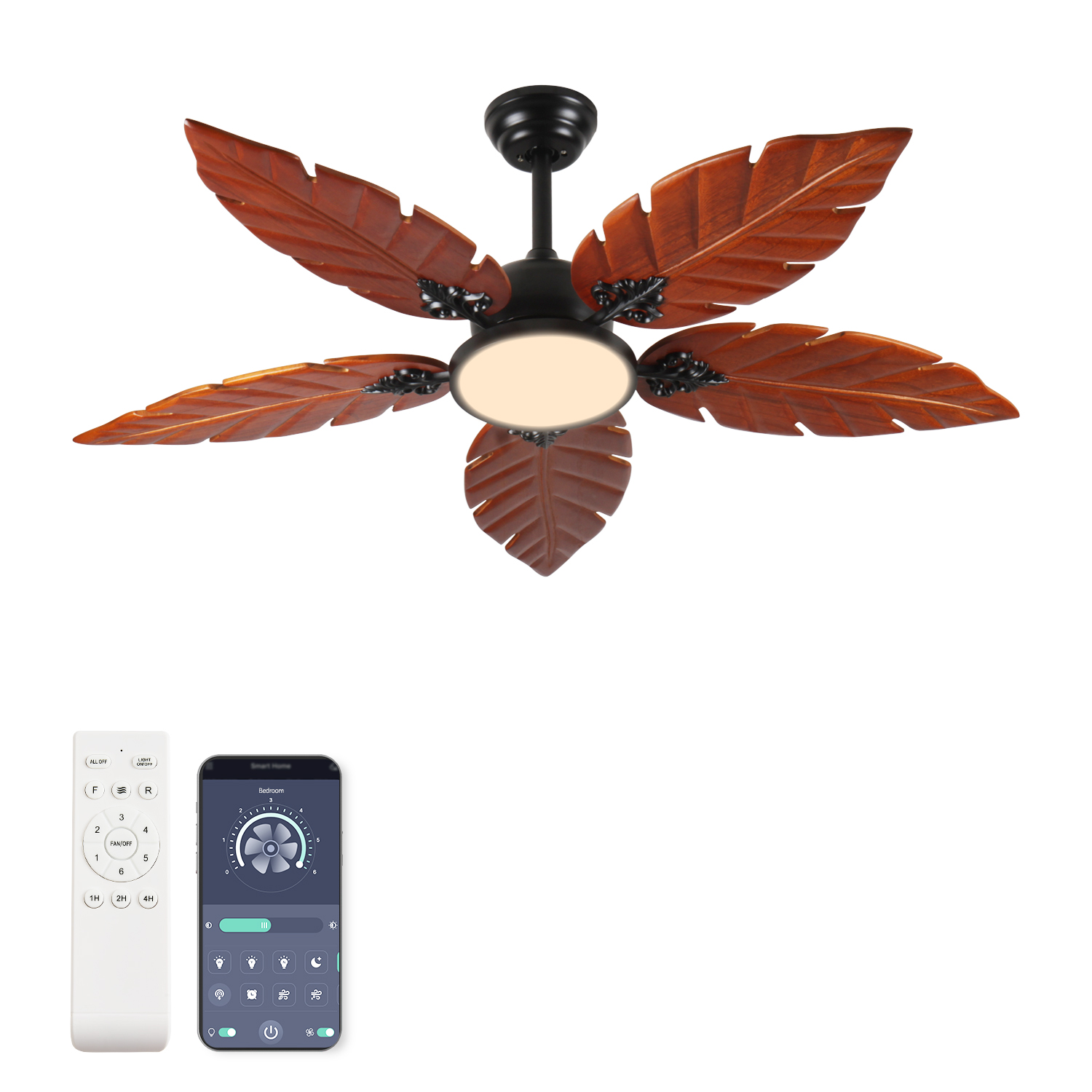 Ceiling Fan Dc Motor 52 Inch - Ventilador de teto com luz e