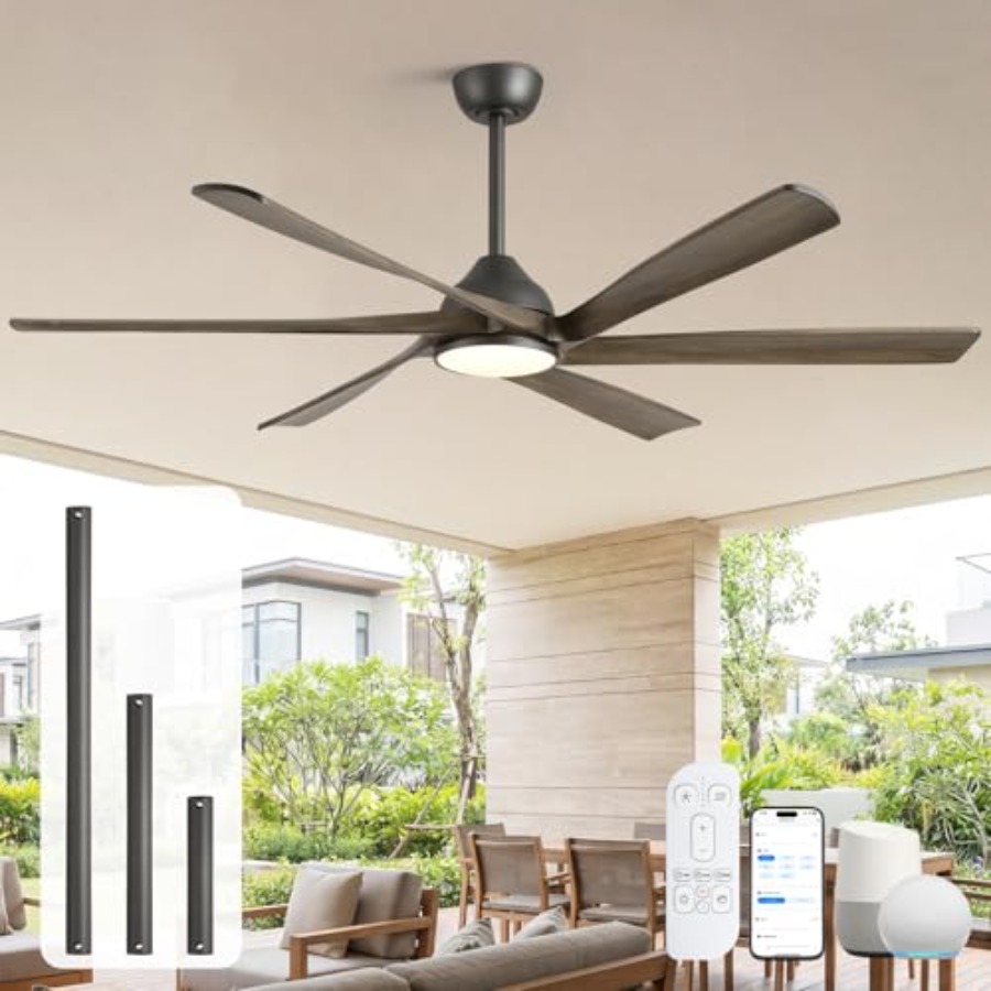 Ceiling Fan Outdoor Damp Rated - Ventilador de teto para pátio externo