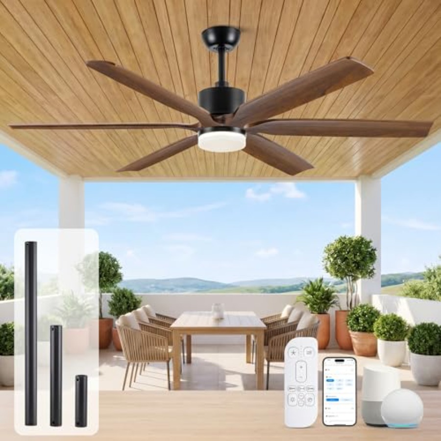 Ceiling Fan Outdoor Damp Rated - Ventilador de teto externo para pátios