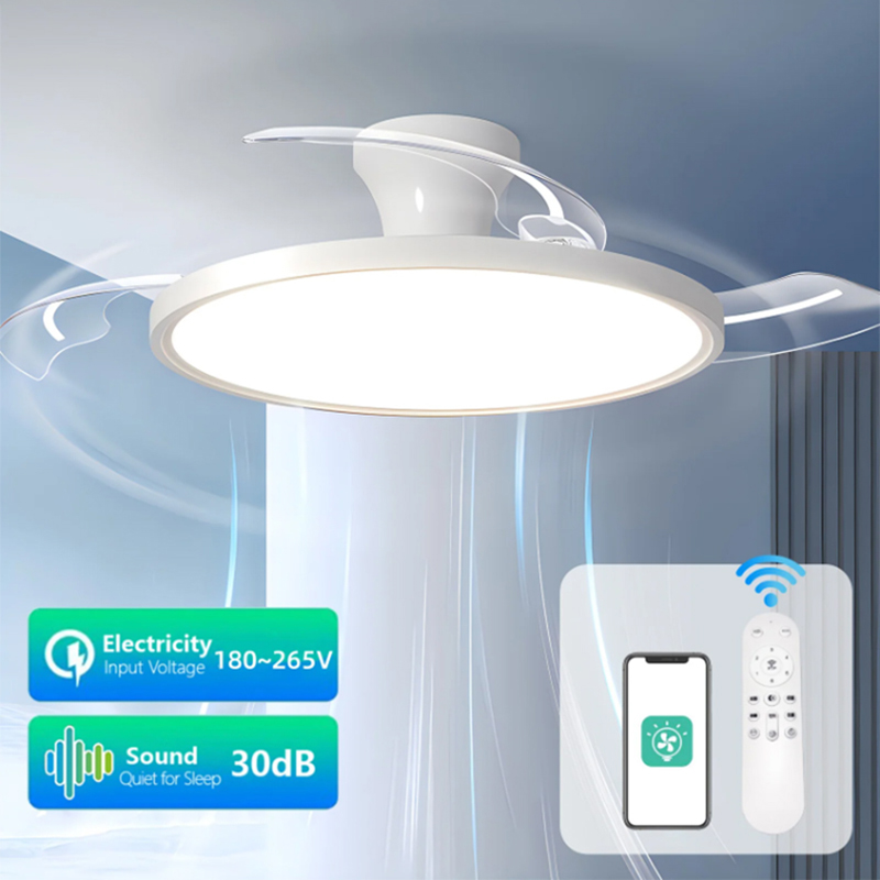 Ceiling Fan Led 3 Blade Modern - Ventilador de Teto Moderno com Lâmpadas