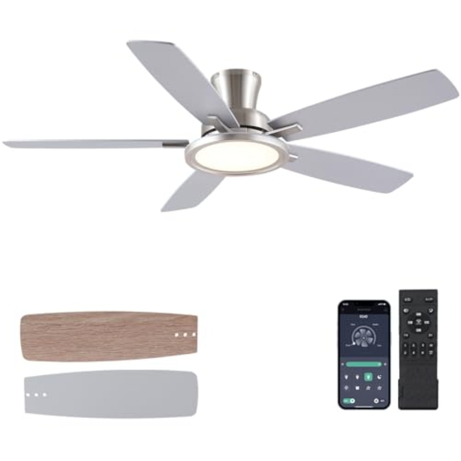 Ceiling Fan Low Profile Flush Mount - Ventilador de Teto de 52 Polegadas