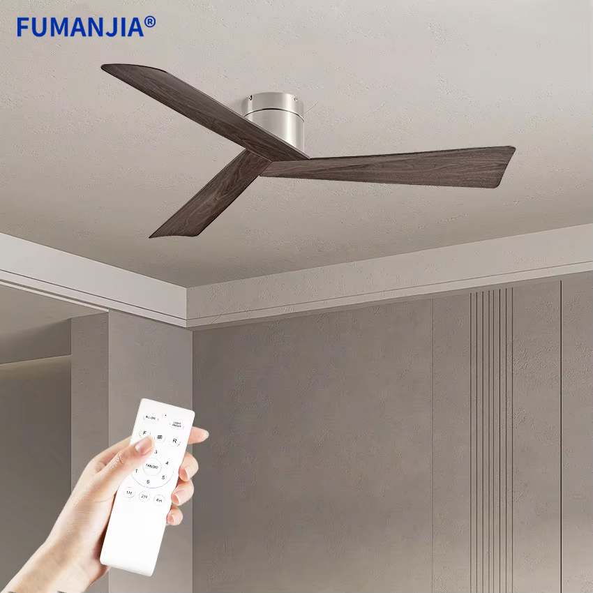 Ceiling Fan With Remote Control Reversible - FUMANJIA Ventilador de teto ABS estilo