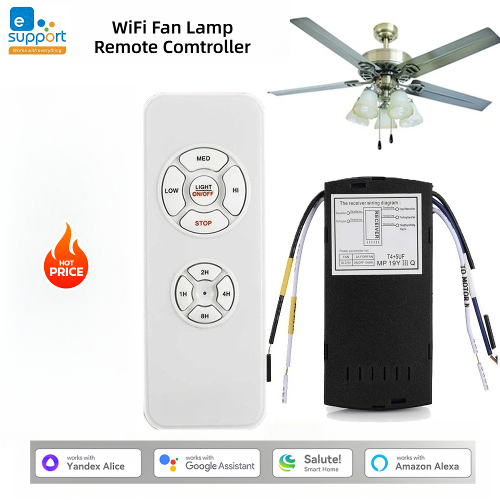 Ceiling Fan With Remote Control Reversible - Controle Remoto para Ventilador de Teto