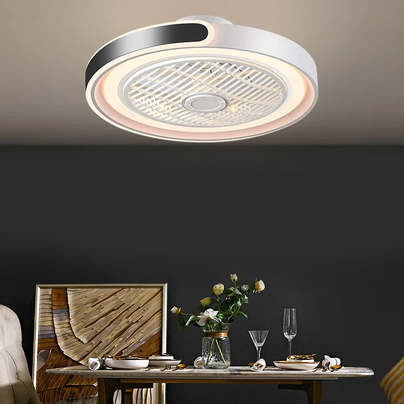 Ceiling Fan With Remote Control Reversible - Moderno novo ventilador inteligente luz sala
