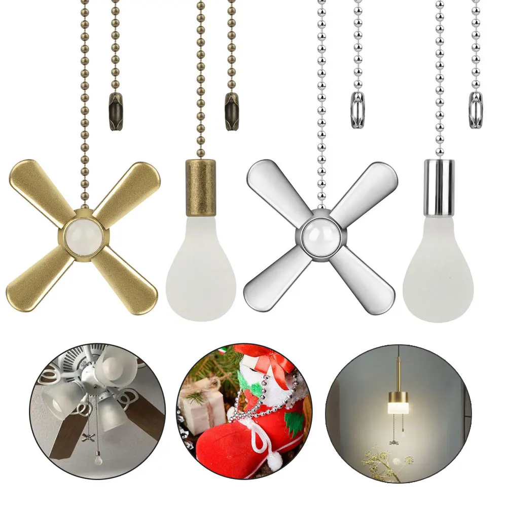 Ceiling Fan Pull Chain Switch - Teto Fan Pull Chain Bola frisada,