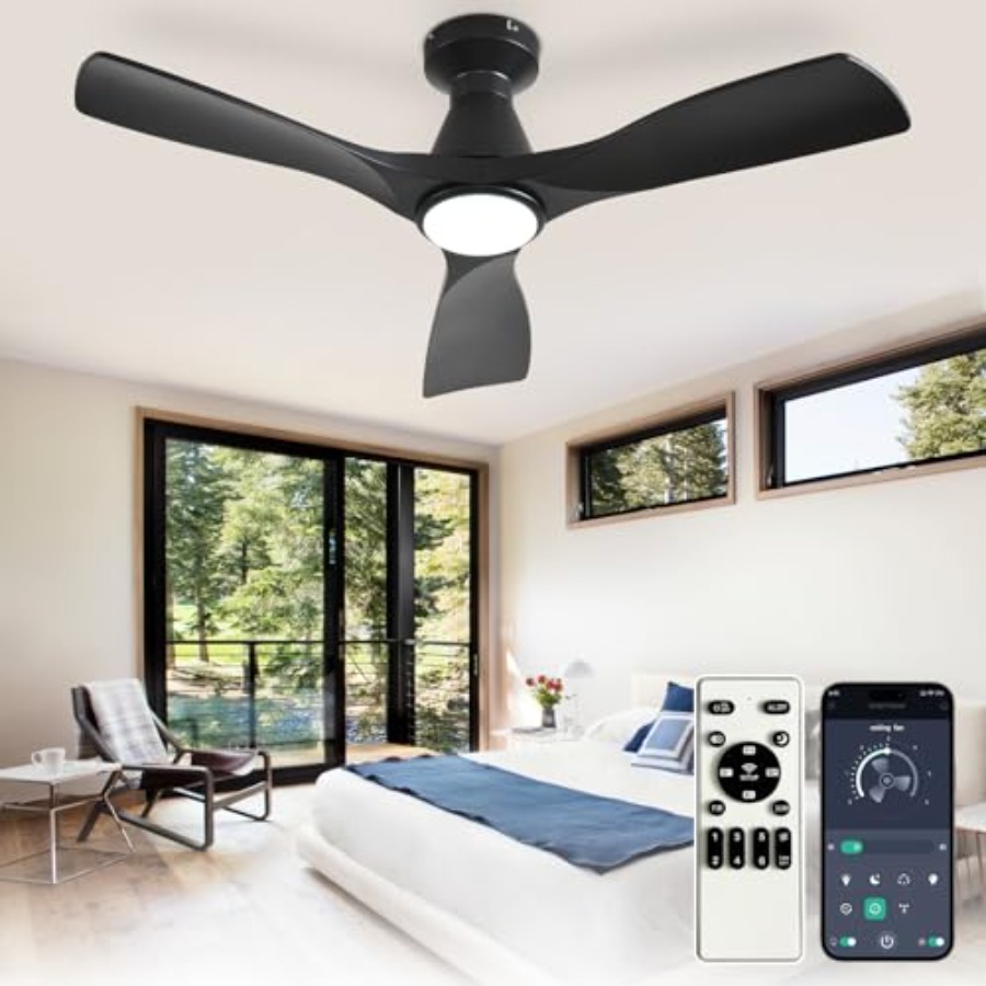 Ceiling Fan Low Profile Flush Mount - Ventiladores de teto de 42 polegadas