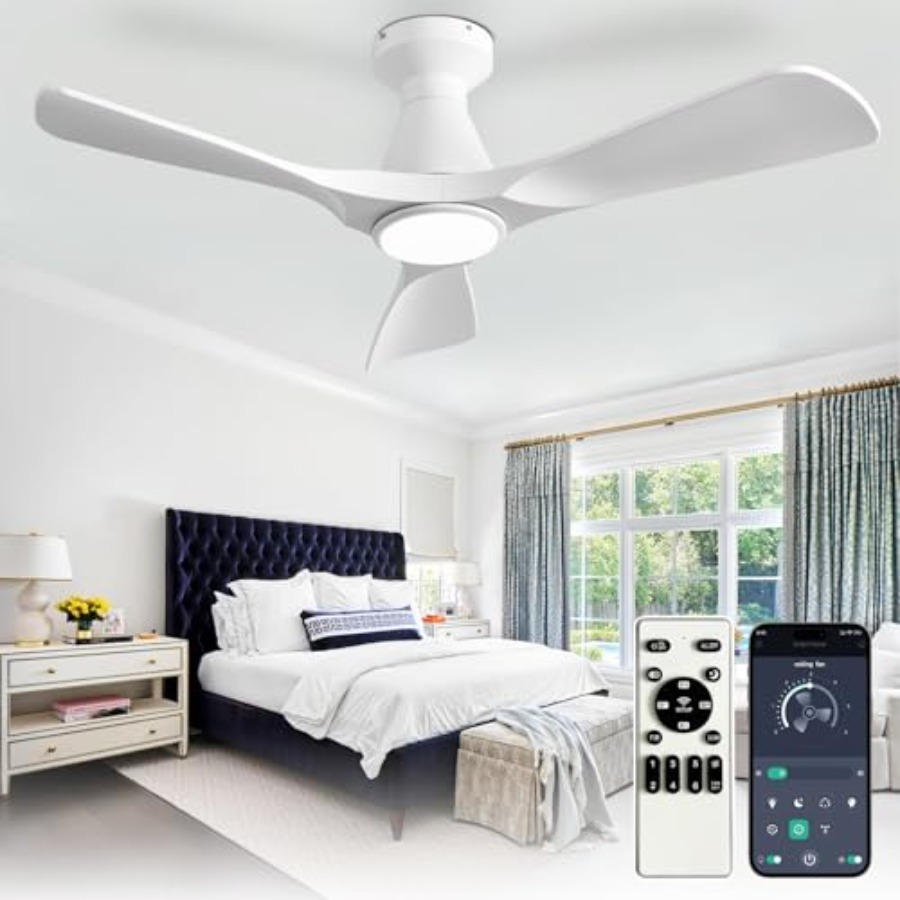 Ceiling Fan Low Profile Flush Mount - Ventiladores de teto de 42 polegadas