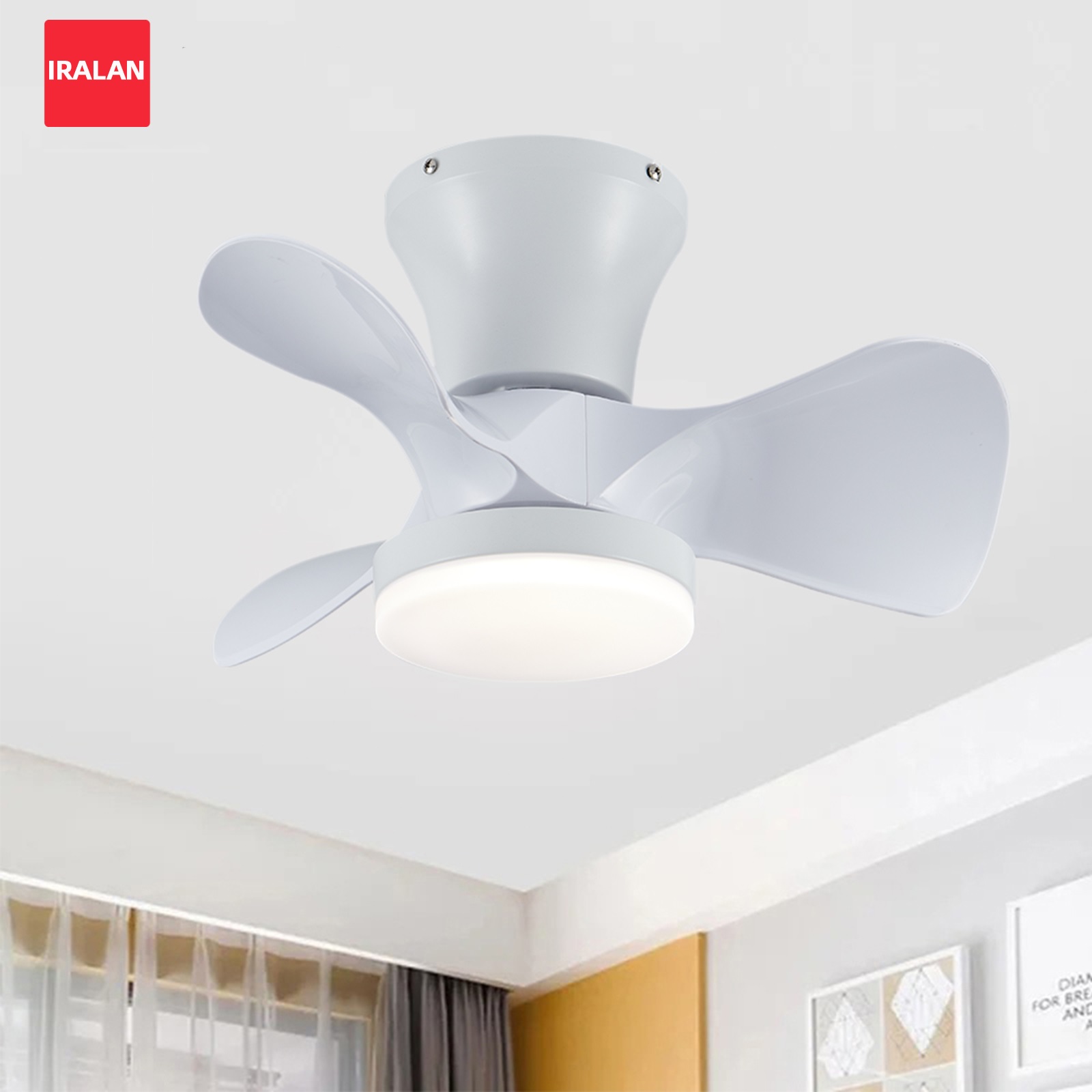 Ceiling Fan With Remote Control Reversible - Ventilador de Teto Simples com Luz,