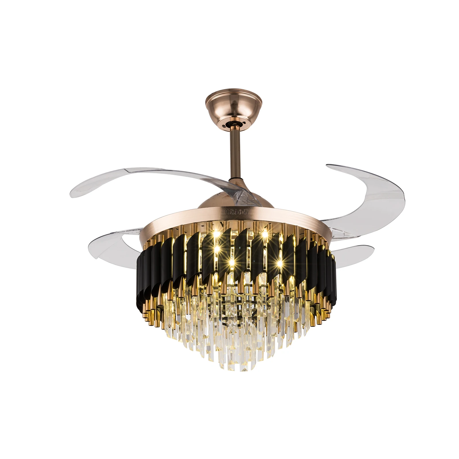 Ceiling Fan Led 3 Blade Modern - Ventiladores de Teto Retráteis com Luz