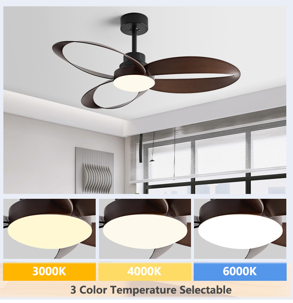 Ventilador de Teto de 42/52 Po - Ceiling Fan Led 3 Blade Modern avaliação e preço