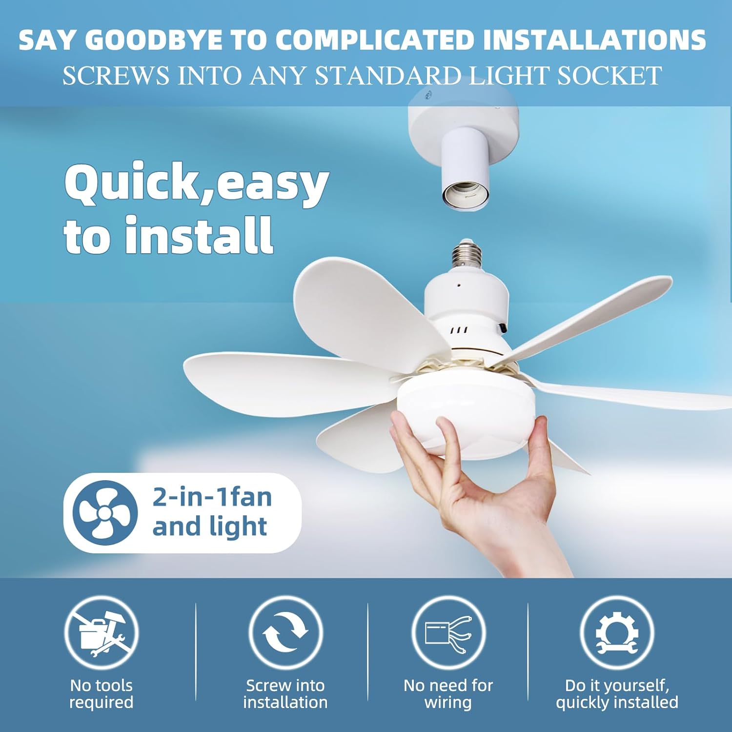 Ventilador de Teto Pequeno com - Ceiling Fan With Remote Control Reversible avaliação e preço