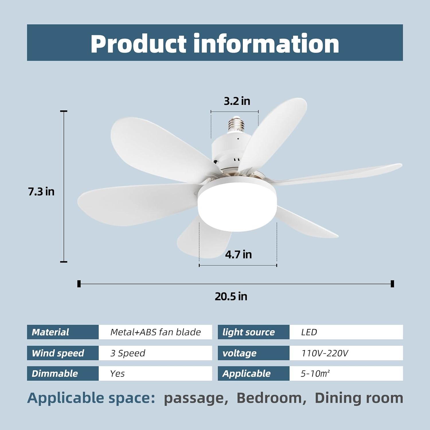 Ventilador de Teto Pequeno com - Ceiling Fan With Remote Control Reversible avaliação e preço