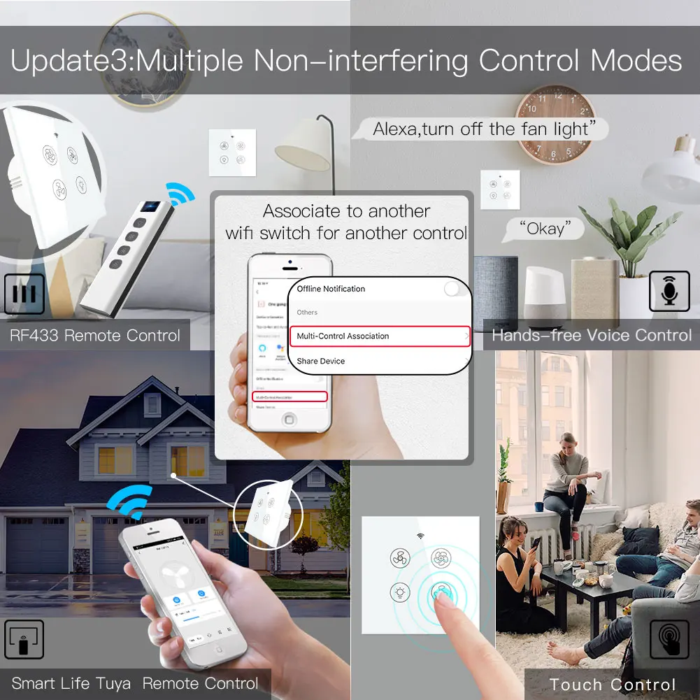 Ventilador de teto inteligente - Smart Ceiling Fan Alexa Wifi avaliação e preço
