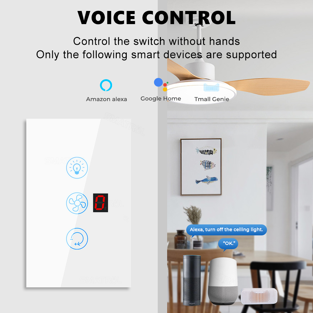 Ue eua tuya wi fi inteligente  - Smart Ceiling Fan Alexa Wifi avaliação e preço