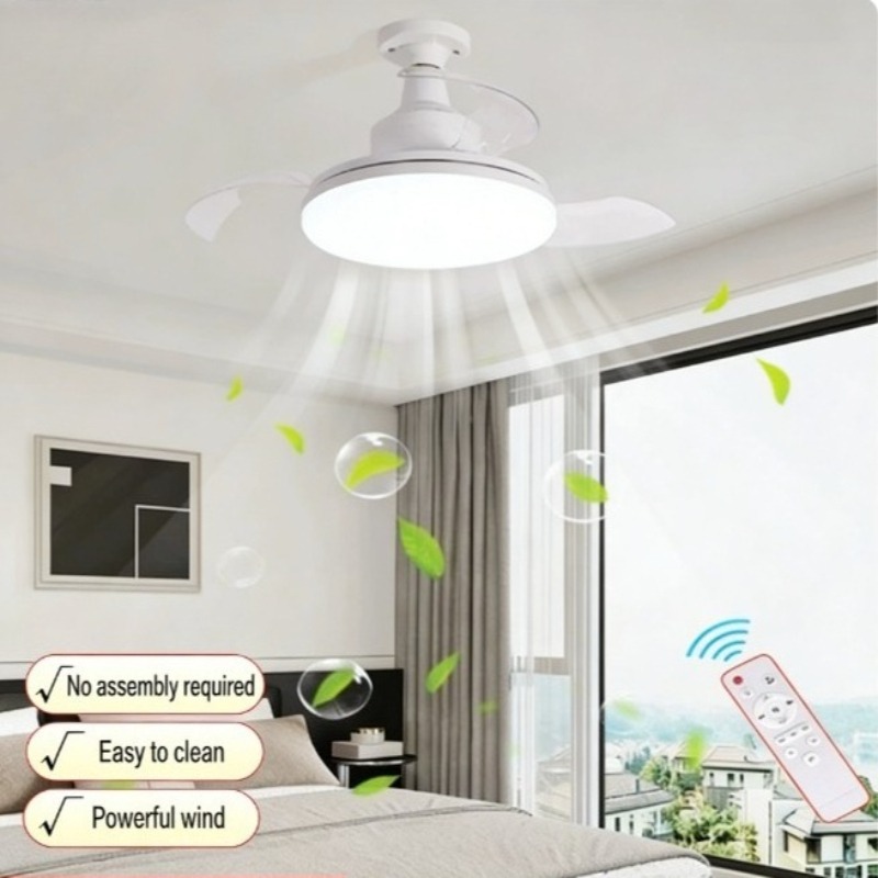 Novo Ventilador de Teto com Lu - Ceiling Fan Led 3 Blade Modern avaliação e preço