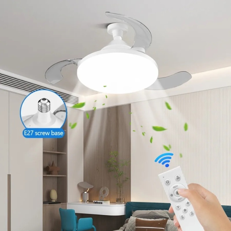Novo Ventilador de Teto com Lu - Ceiling Fan Led 3 Blade Modern avaliação e preço