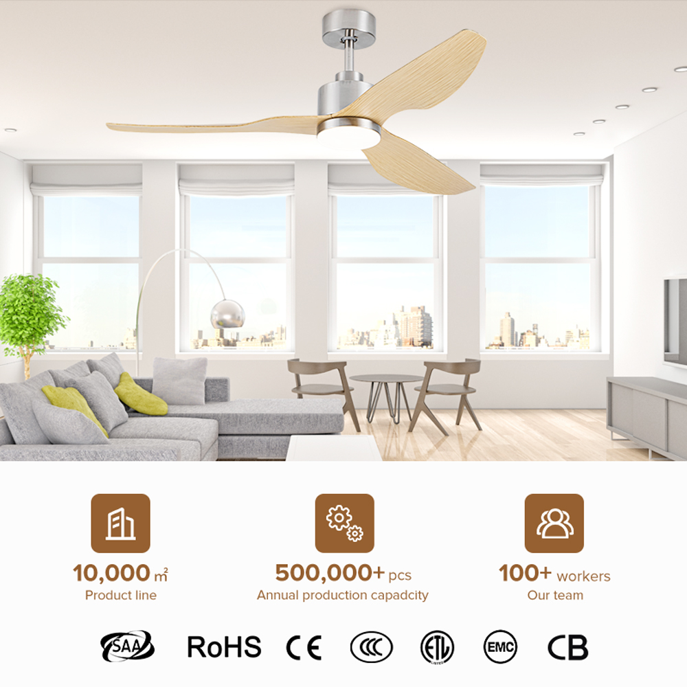 Ventilador de Teto Moderno com - Ceiling Fan Dc Motor 52 Inch avaliação e preço