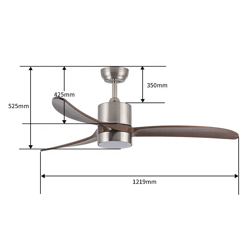 Ventilador de Teto Moderno de  - Ceiling Fan Dc Motor 52 Inch avaliação e preço