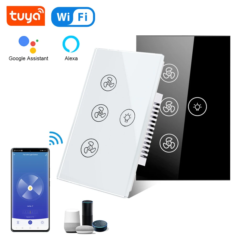 WiFi Interruptor Inteligente p - Smart Ceiling Fan Alexa Wifi avaliação e preço
