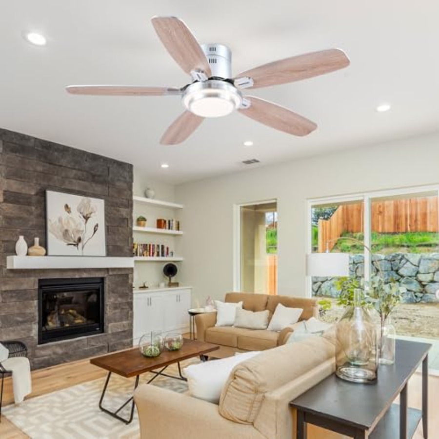 Ventiladores de Teto de Perfil - Ceiling Fan Low Profile Flush Mount avaliação e preço