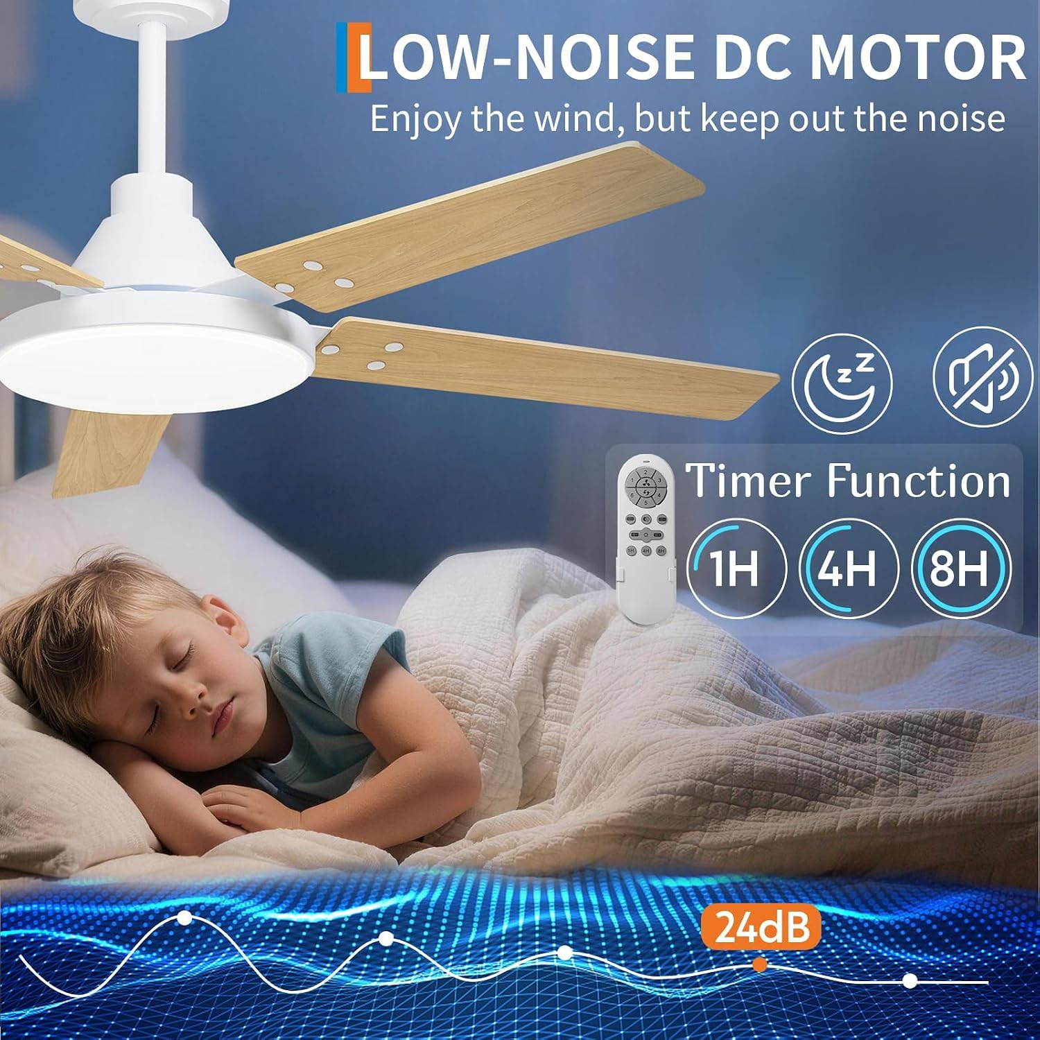 Ventilador de Teto de 52 Poleg - Ceiling Fan Low Profile Flush Mount avaliação e preço