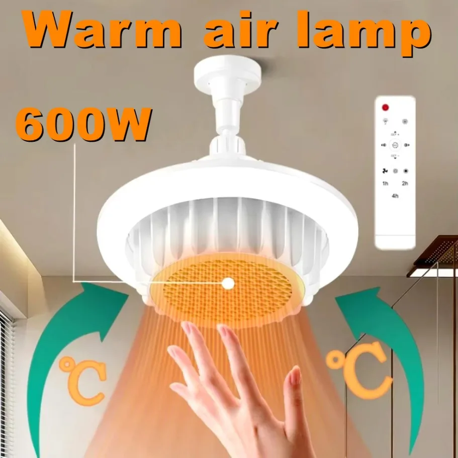 600w casa inteira aquecimento  - Ceiling Fan With Remote Control Reversible avaliação e preço