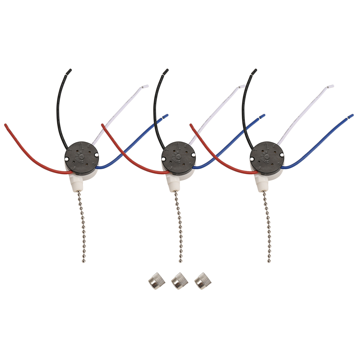 Ze-208s 3 Pcs Ze-208S E89885 3 - Ceiling Fan Pull Chain Switch avaliação e preço