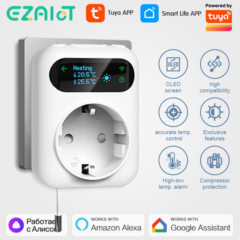 Inteligente WiFi Soquete Termo - Smart Ceiling Fan Alexa Wifi avaliação e preço
