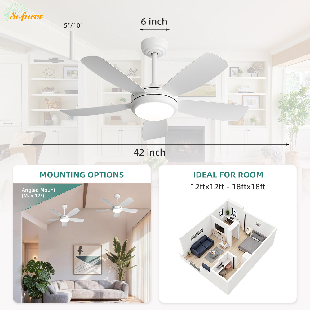 Ventiladores de teto Sofucor d - Ceiling Fan Dc Motor 52 Inch avaliação e preço
