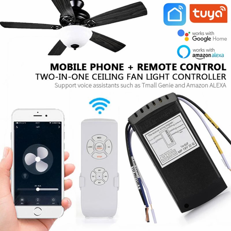 Kit de Controle Remoto para Ve - Smart Ceiling Fan Alexa Wifi avaliação e preço