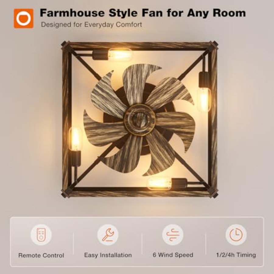 Ventiladores de Teto de Perfil - Ceiling Fan Low Profile Flush Mount avaliação e preço
