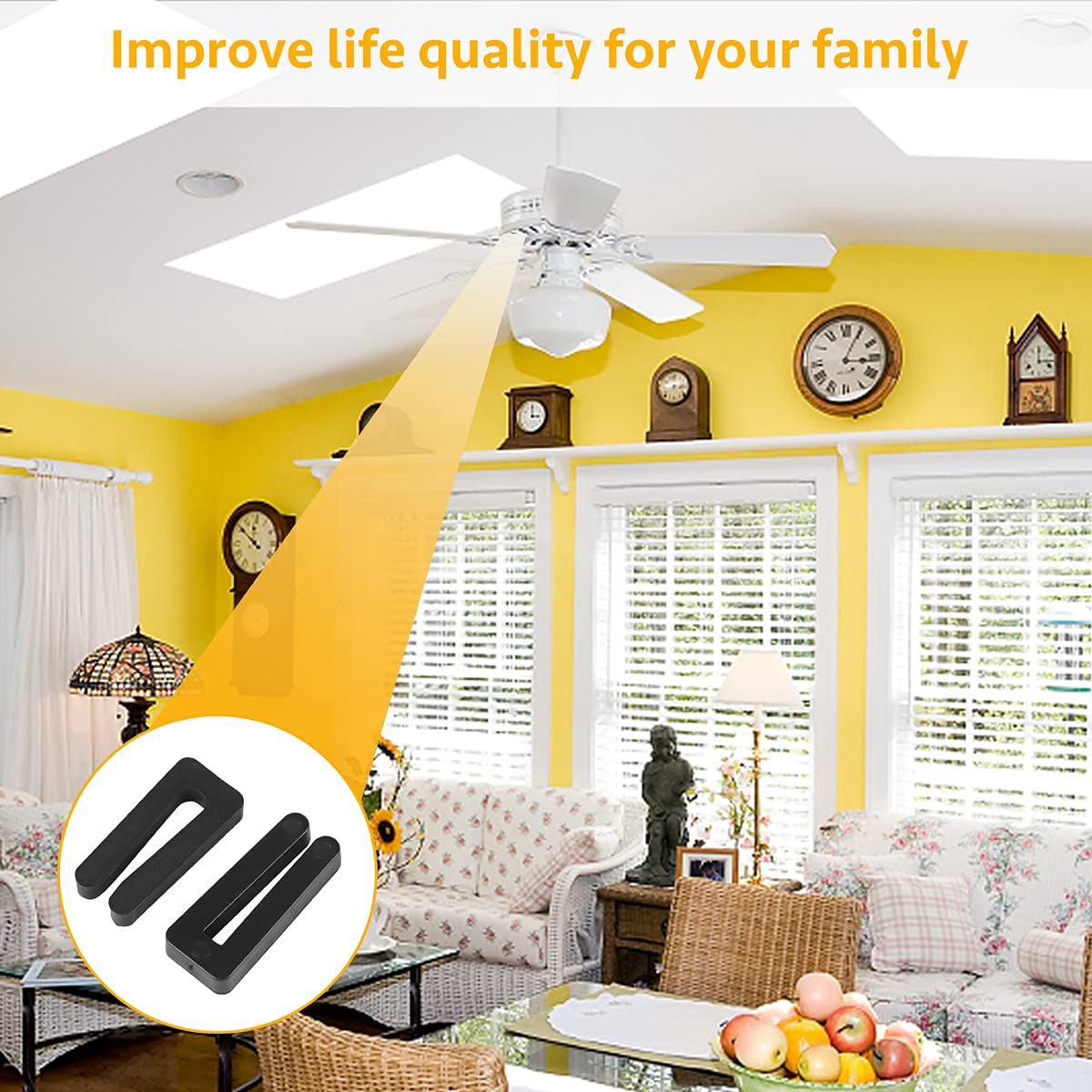 A006-8 Conjunto de Kit de Bala - Ceiling Fan Blade Balancing Kit avaliação e preço