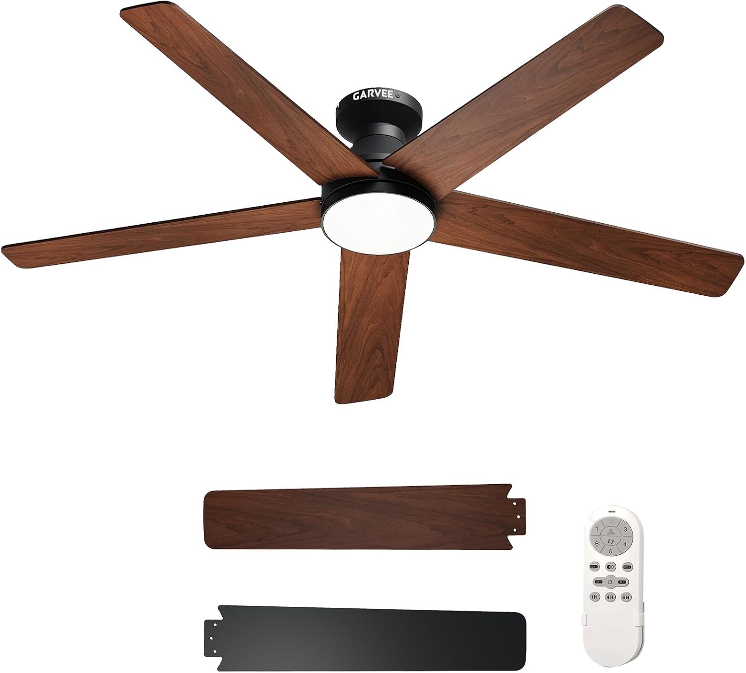 Ventiladores de Teto de Perfil - Ceiling Fan With Remote Control Reversible avaliação e preço