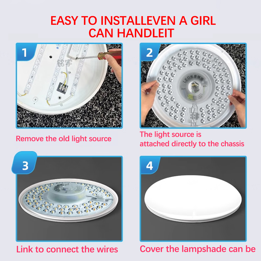 Painel de luz led luz de teto  - Ceiling Fan Light Kit Replacement avaliação e preço