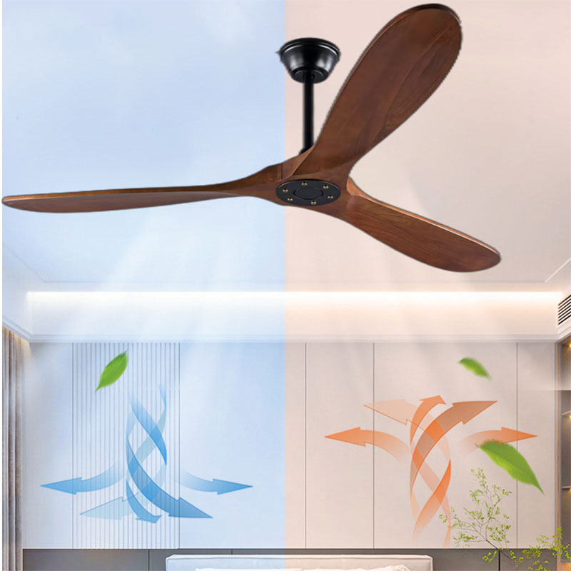 Ventilador de teto de madeira  - Ceiling Fan 60 Inch Industrial avaliação e preço