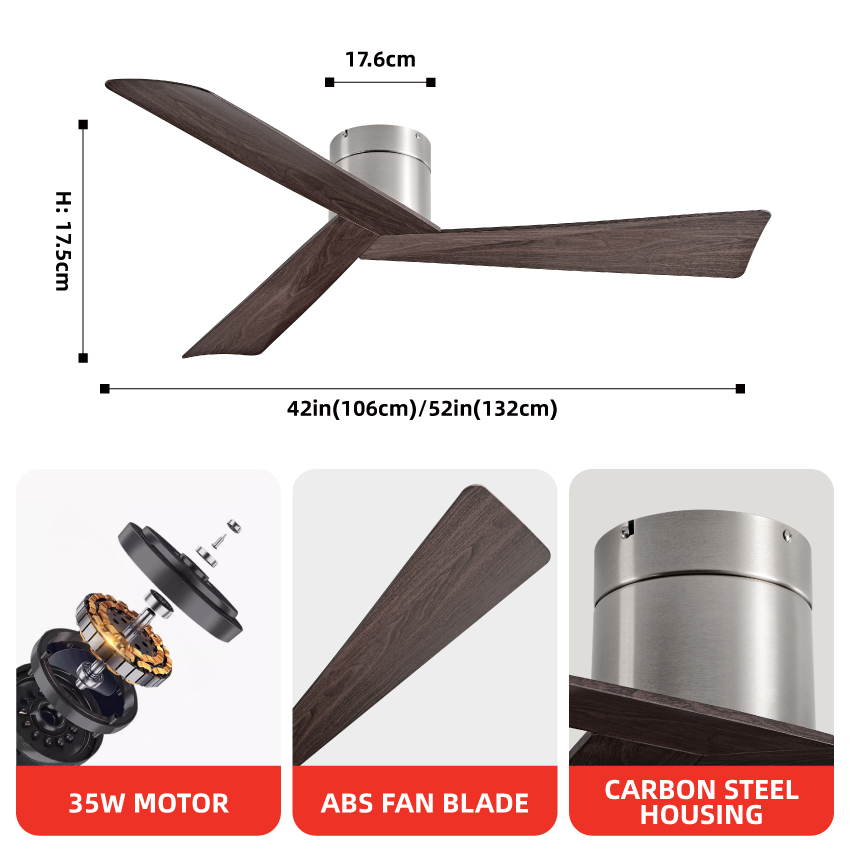FUMANJIA Ventilador de teto AB - Ceiling Fan With Remote Control Reversible avaliação e preço