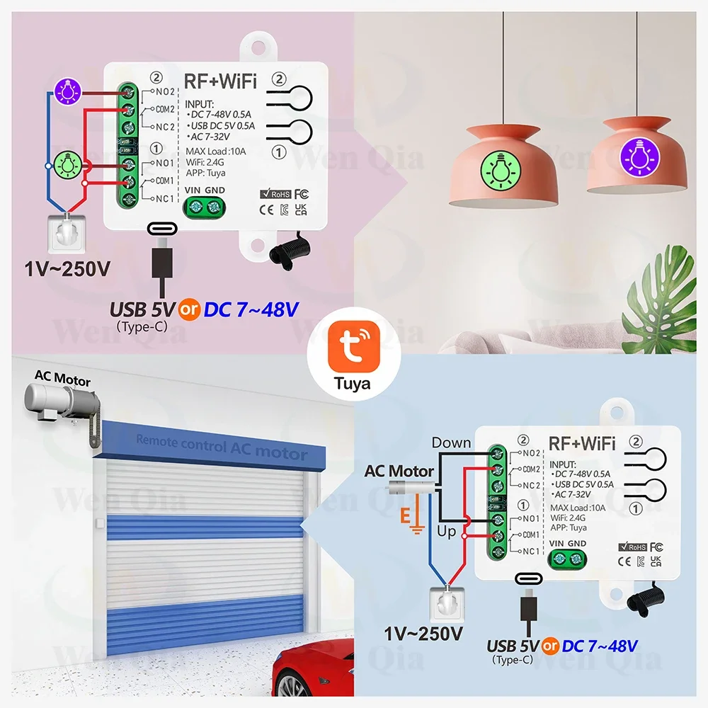 Interruptor de luz inteligente - Smart Ceiling Fan Alexa Wifi avaliação e preço