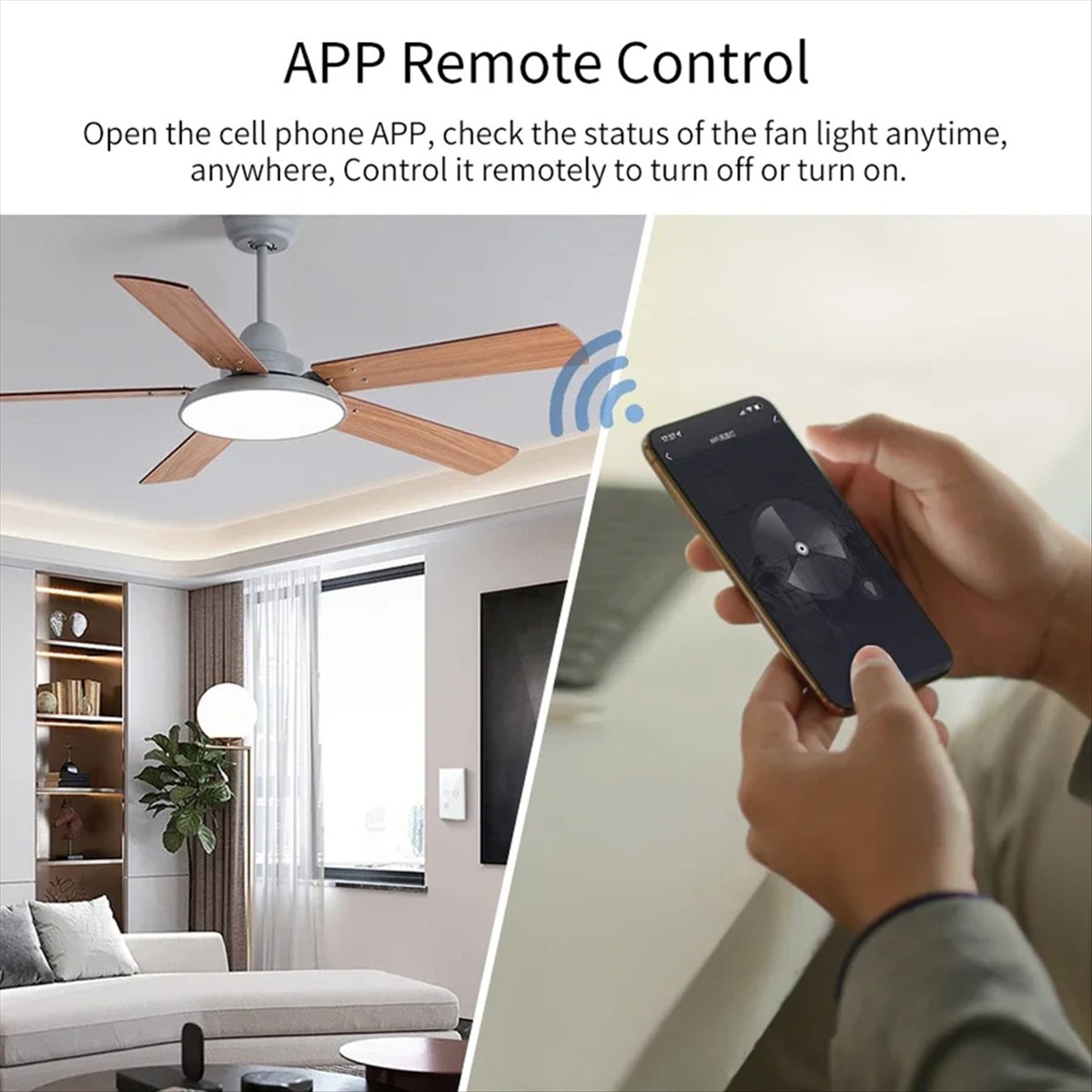 【Novo!】 Interruptor Inteligent - Smart Ceiling Fan Alexa Wifi avaliação e preço