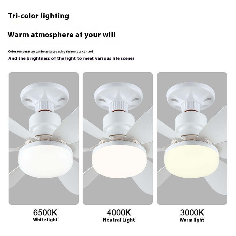 Ventilador de teto com soquete - Ceiling Fan Led 3 Blade Modern avaliação e preço