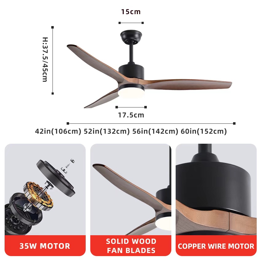 Ventilador de Teto FUMANJIA co - Ceiling Fan Dc Motor 52 Inch avaliação e preço