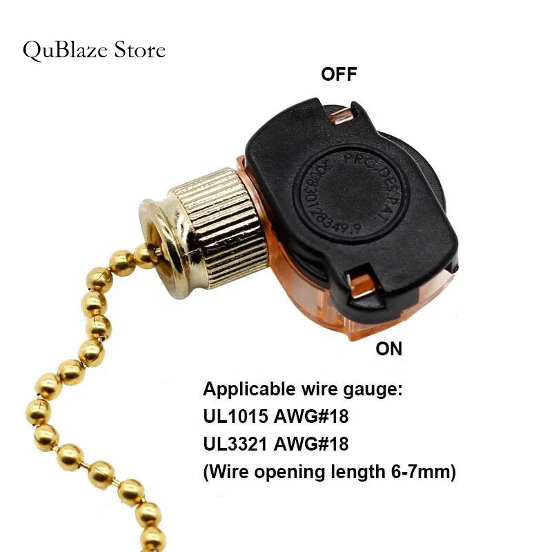 E87438 303 ON OFF 2 posições 3 - Ceiling Fan Pull Chain Switch avaliação e preço