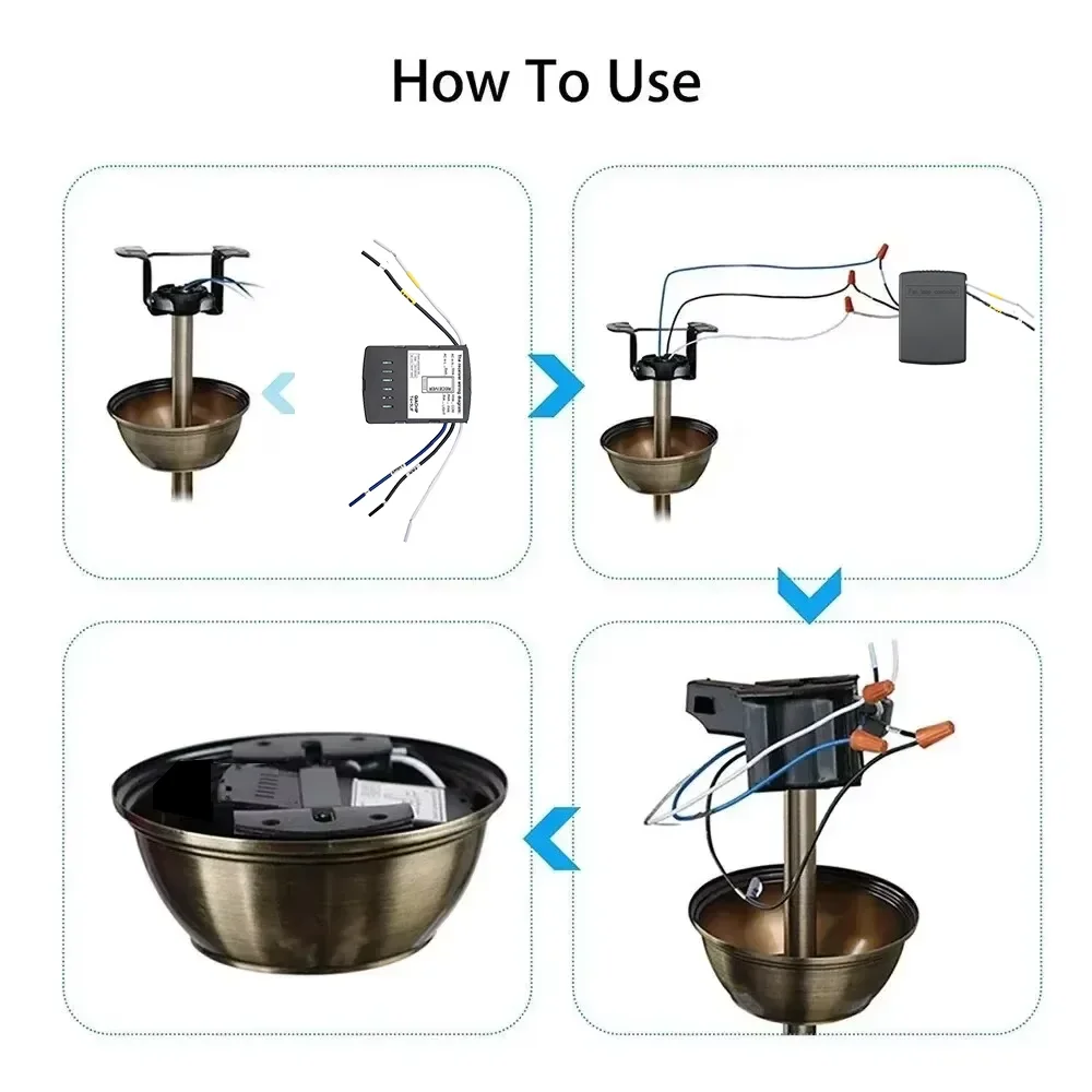 Controle Remoto para Ventilado - Ceiling Fan With Remote Control Reversible avaliação e preço