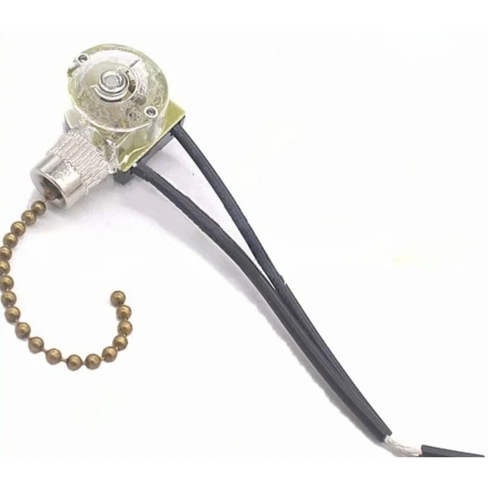 1 unidade de corrente com zípe - Ceiling Fan Pull Chain Switch avaliação e preço
