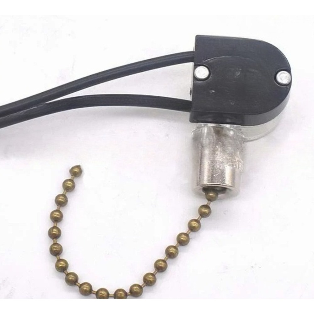 1 unidade de corrente com zípe - Ceiling Fan Pull Chain Switch avaliação e preço
