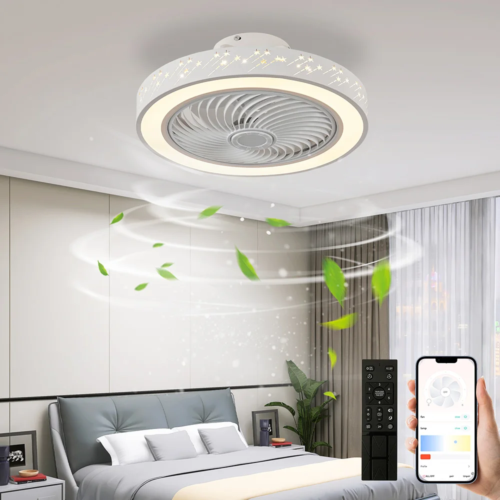 Ventilador de Teto com Luzes d - Smart Ceiling Fan With Light Remote avaliação e preço