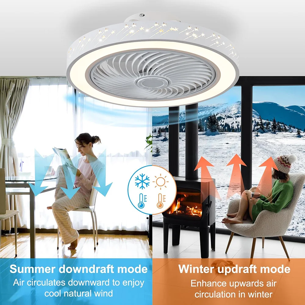 Ventilador de Teto com Luzes d - Smart Ceiling Fan With Light Remote avaliação e preço