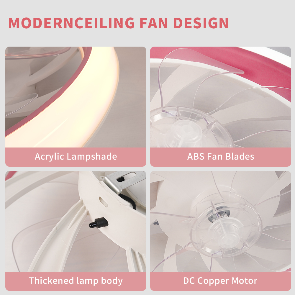 Ventilador de Teto LED Intelig - Ceiling Fan With Remote Control Reversible avaliação e preço
