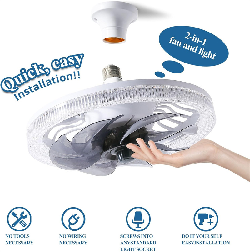 Ventiladores de teto com luzes - Ceiling Fan Low Profile Flush Mount avaliação e preço