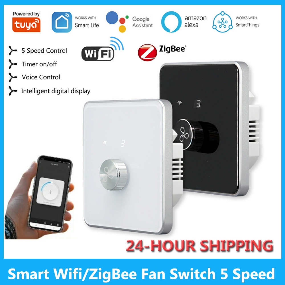 Interruptor inteligente de ven - Smart Ceiling Fan Alexa Wifi avaliação e preço